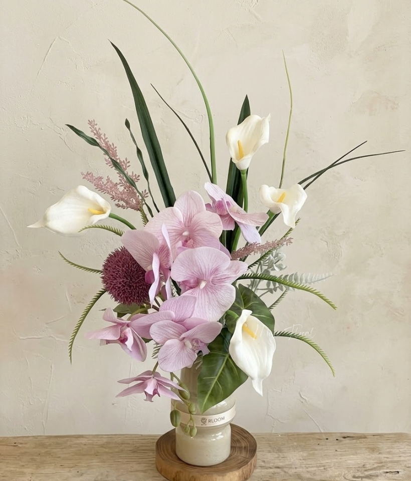Lush Bloom Artificial Orchid Pot - Artificial Flowers (Table)