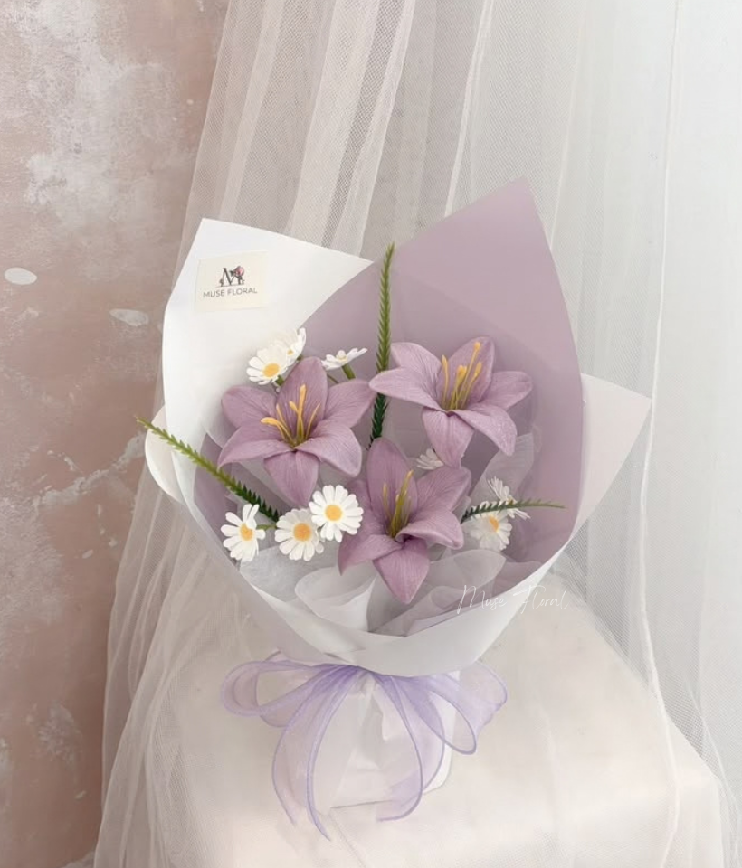 Blossom Archive Soap Flower Bouquet - Hand Bouquet (Soap Flowers)