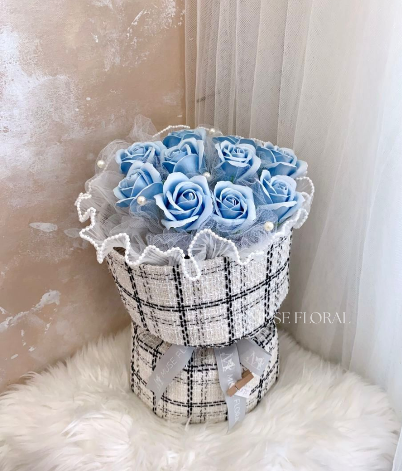 Meadow Whim Soap Flower Bouquet - Hand Bouquet (Soap Flowers)