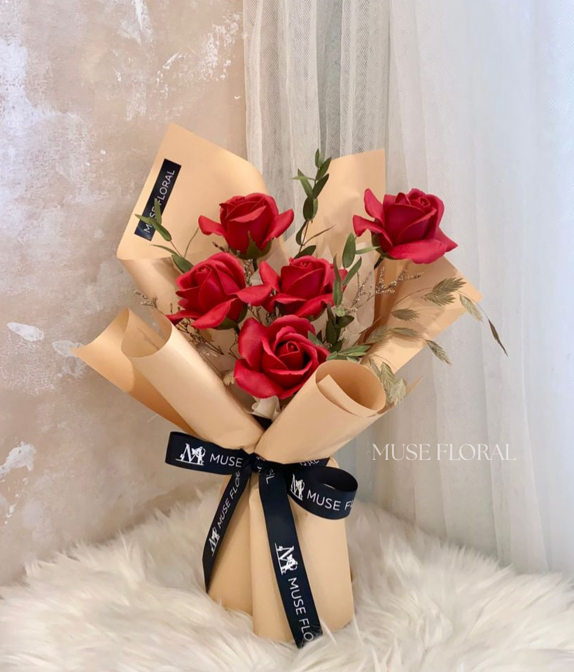 Monorose Soap Flower Bouquet - Hand Bouquet (Soap Flowers)