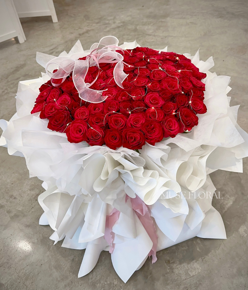 Morning Dewdrop Rose Bouquet - Rose