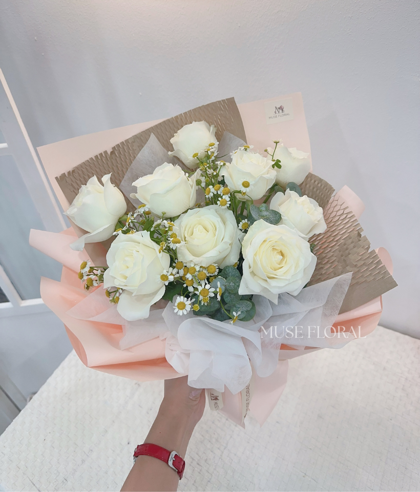 Haru no Kaze Rose Bouquet - Hand Bouquet (Fresh Flowers)