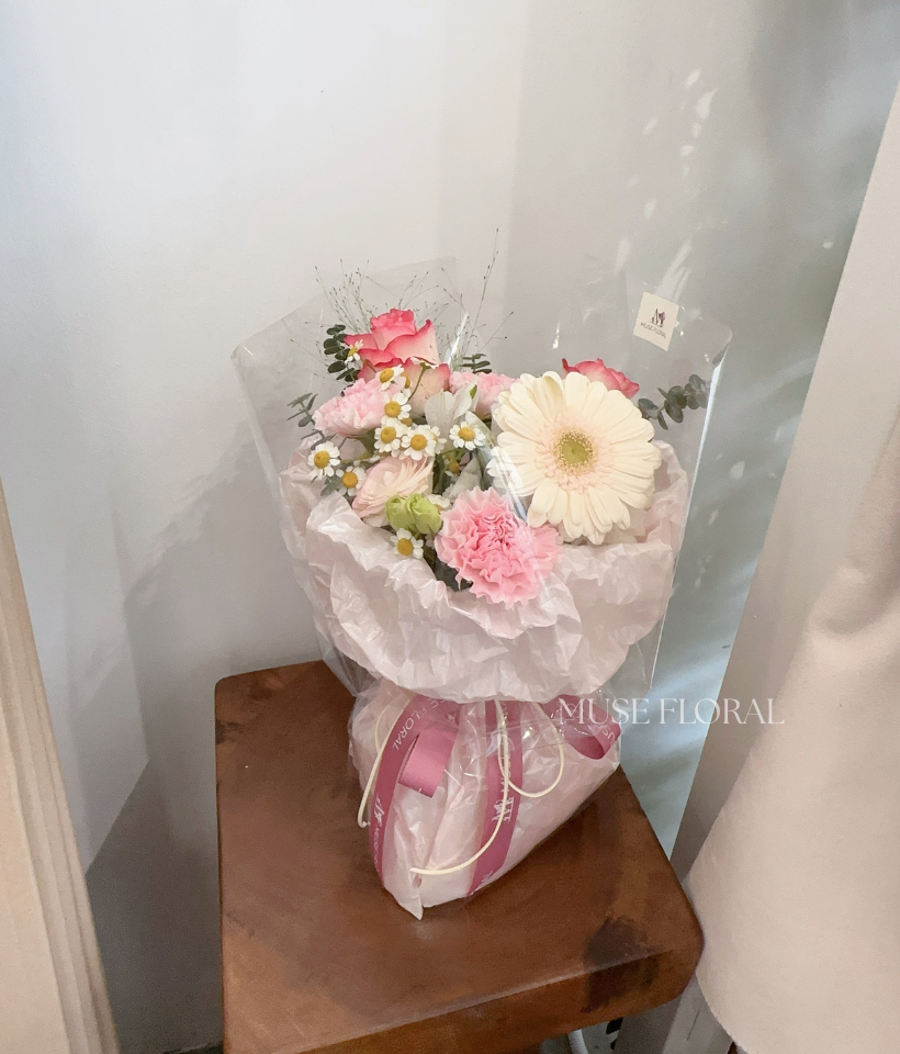 Soft Citrus Rose Bouquet - Rose