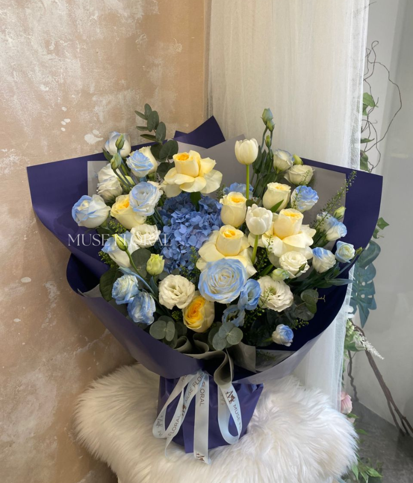 Bluméla Rose Bouquet - Hydrangea