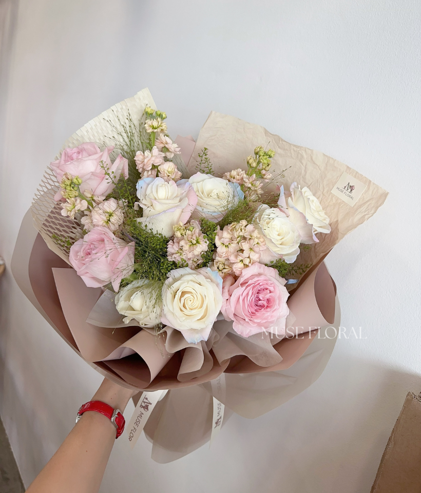 Sugar Fern Rose Bouquet - Rose