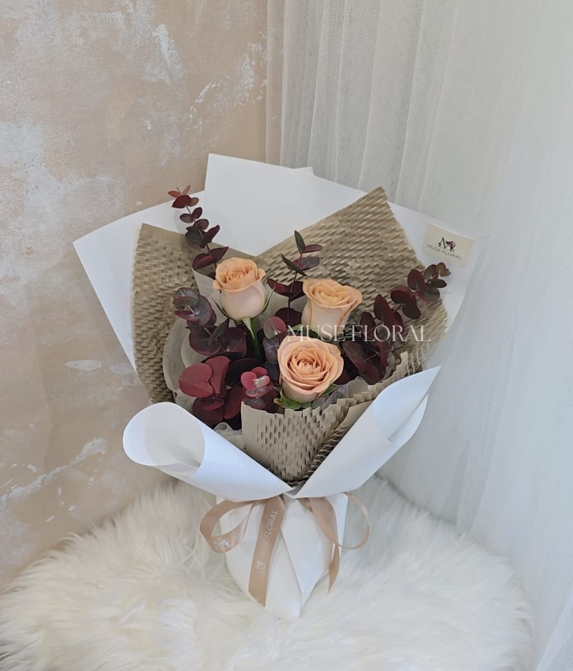 Aether Rose Bouquet - Hand Bouquet (Fresh Flowers)
