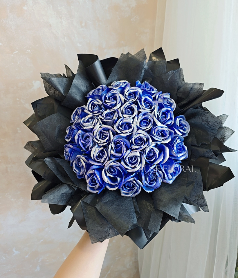 Mosslight Soap Flower Bouquet - Hand Bouquet (Soap Flowers)