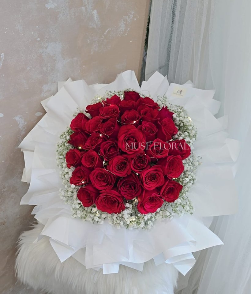 Subtle Stem Rose Bouquet - Rose