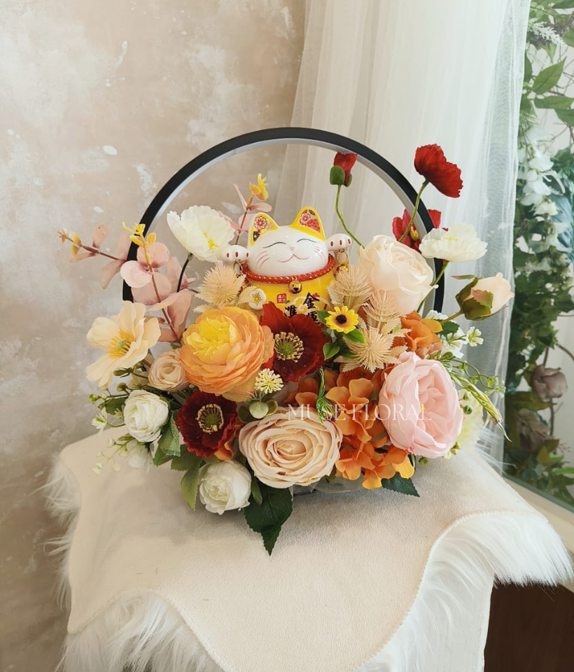 Quiet Glory Artificial Flowers Lamp - Artificial Soap Flowers