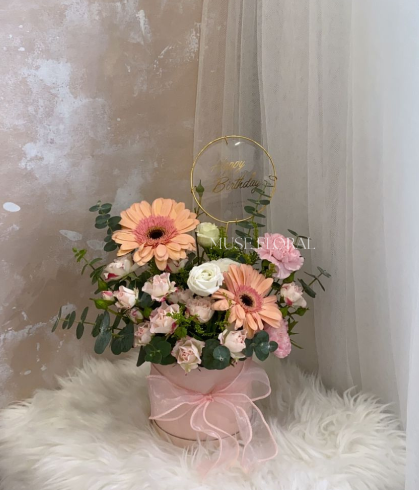 Aphrodite’s Tears Flower Box (Fresh Flower) - Flower Box / Basket Table Top