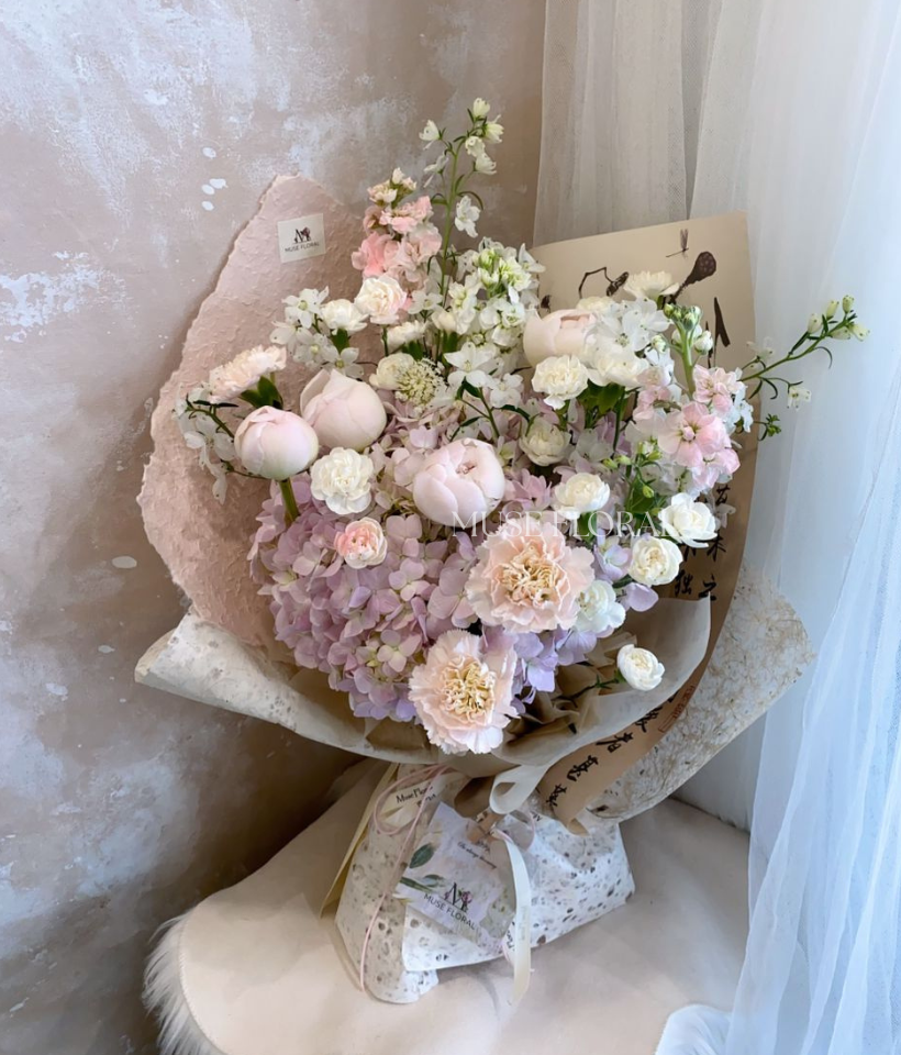 Indigo Garden Hydrangea Bouquet - Hydrangea