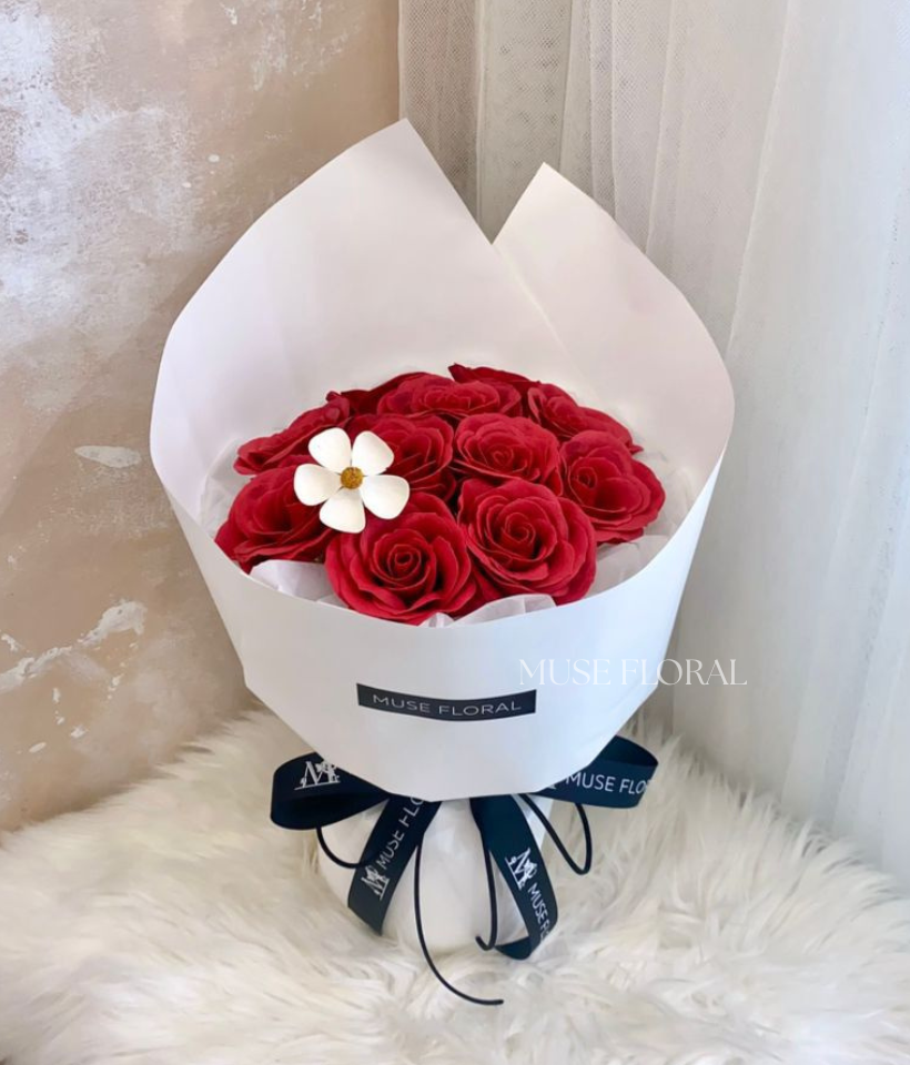 Luminous Horizon Soap Flower Bouquet - Hand Bouquet (Soap Flowers)