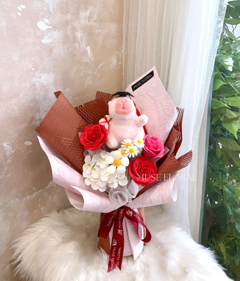 Auralith Graduation Soap Flowers Bouquet - Graduation Bouquet