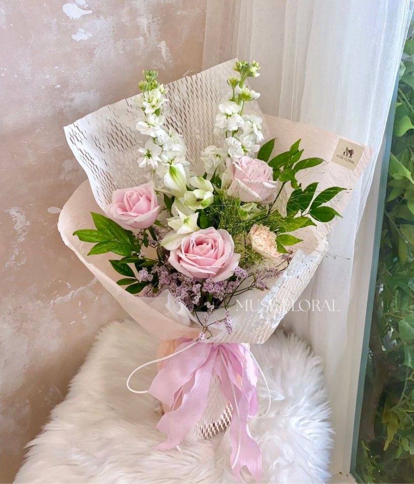 Rosé Jewel Rose Bouquet - Rose