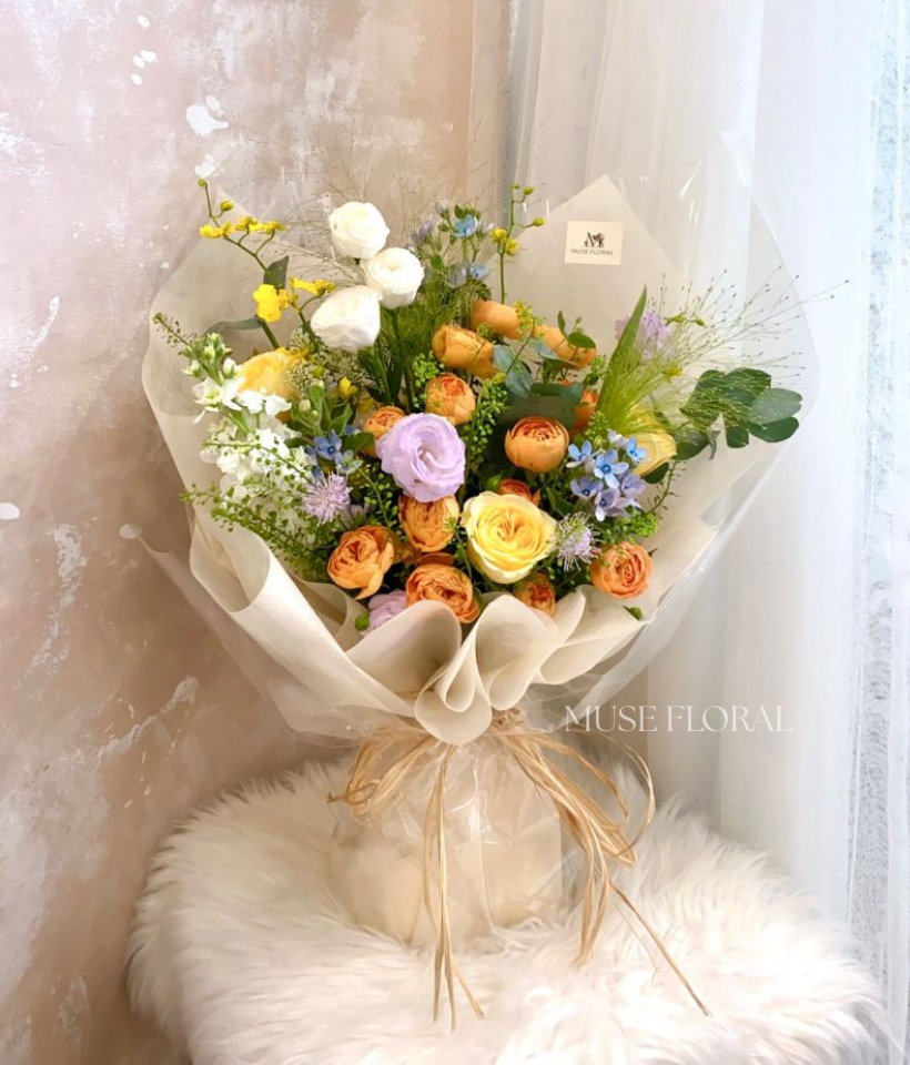 Fairy Bloomfield Mix Flower Bouquet - Rose