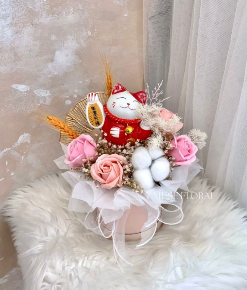 Amber Rise Soap Flowers Box - Artificial Soap Flowers