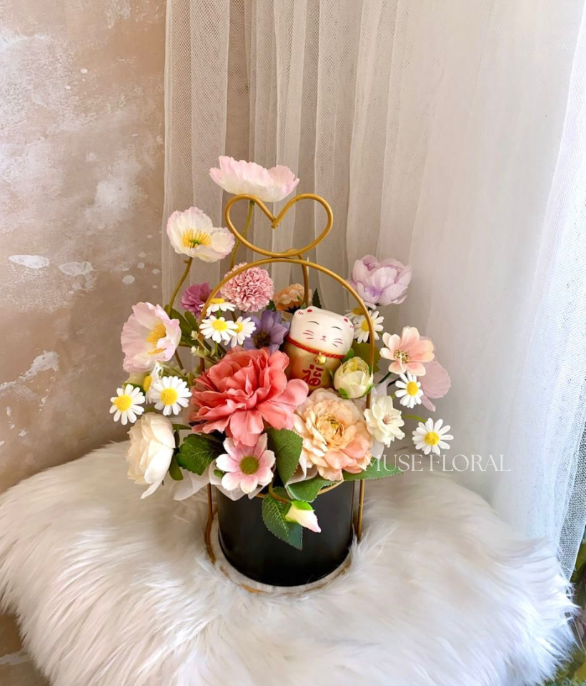Caelé Artificial Flowers Pot - Artificial Soap Flowers
