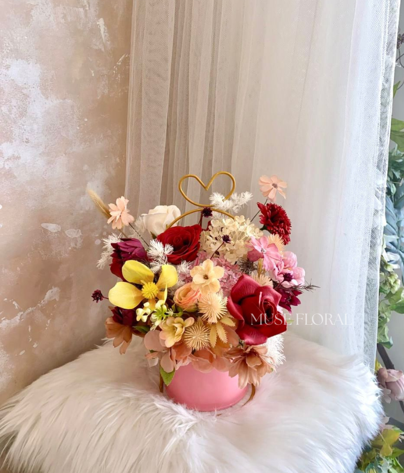 Aeris Artificial Flowers Pot - Artificial Soap Flowers