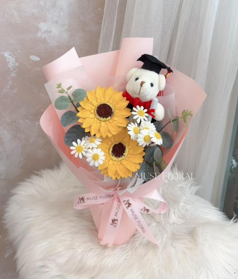 Atelier Light Graduation Soap Flowers Bouquet - Graduation Bouquet