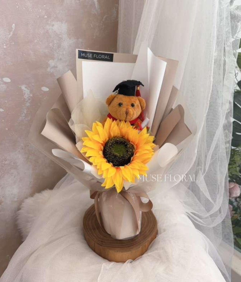 Pale Object Graduation Soap Flowers Bouquet - Graduation Bouquet