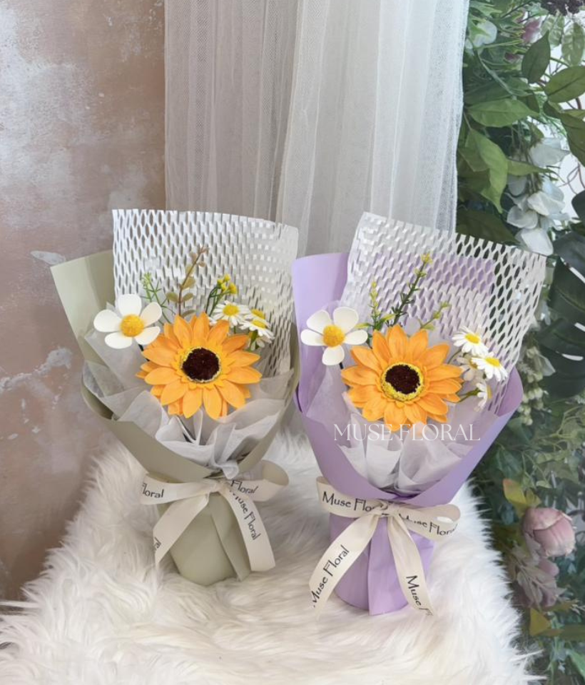 Honeycomb Heart Graduation Soap Flowers Bouquet - Graduation Bouquet