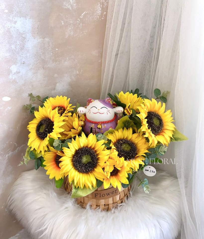  Soap Flowers Basket - Artificial Soap Flowers