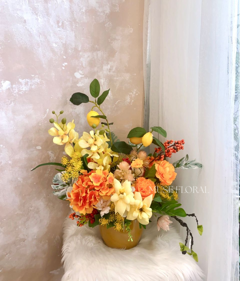 Soap Flowers Pot - Artificial Soap Flowers