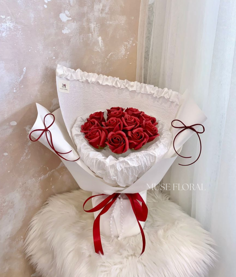 Let It Wilt Soap Flower Bouquet - Hand Bouquet (Soap Flowers)