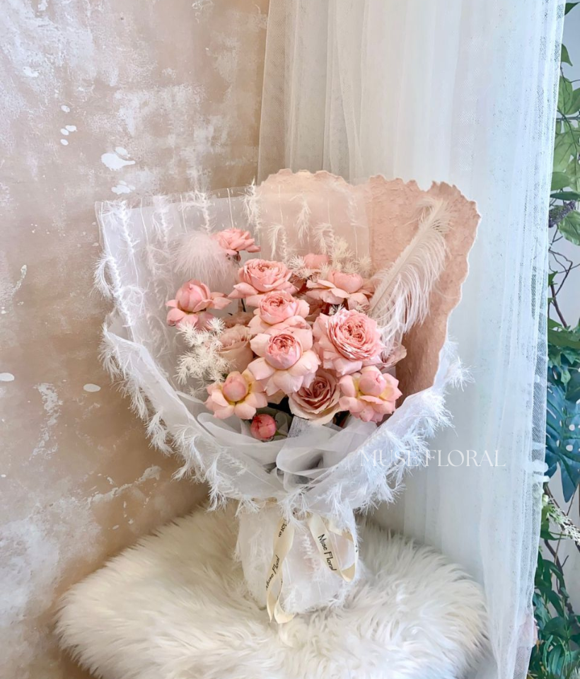Pink Sugar Rose Bouquet - Rose