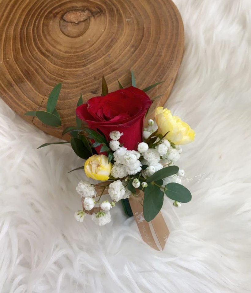 Morning Haze Corsage (Fresh Flower) - Corsage