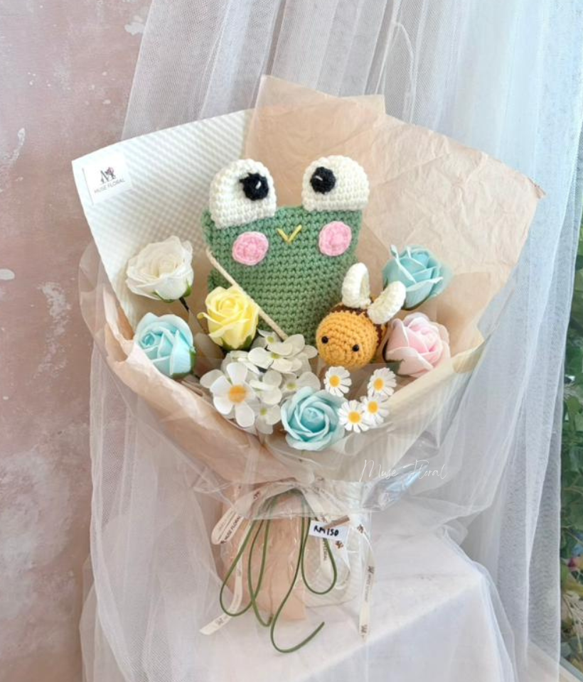 June Blossom Soap Flower Bouquet - Hand Bouquet (Soap Flowers)
