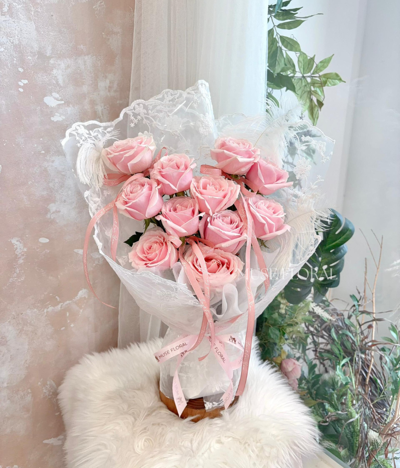 Pastel Reverie Roses Bouquet - Rose