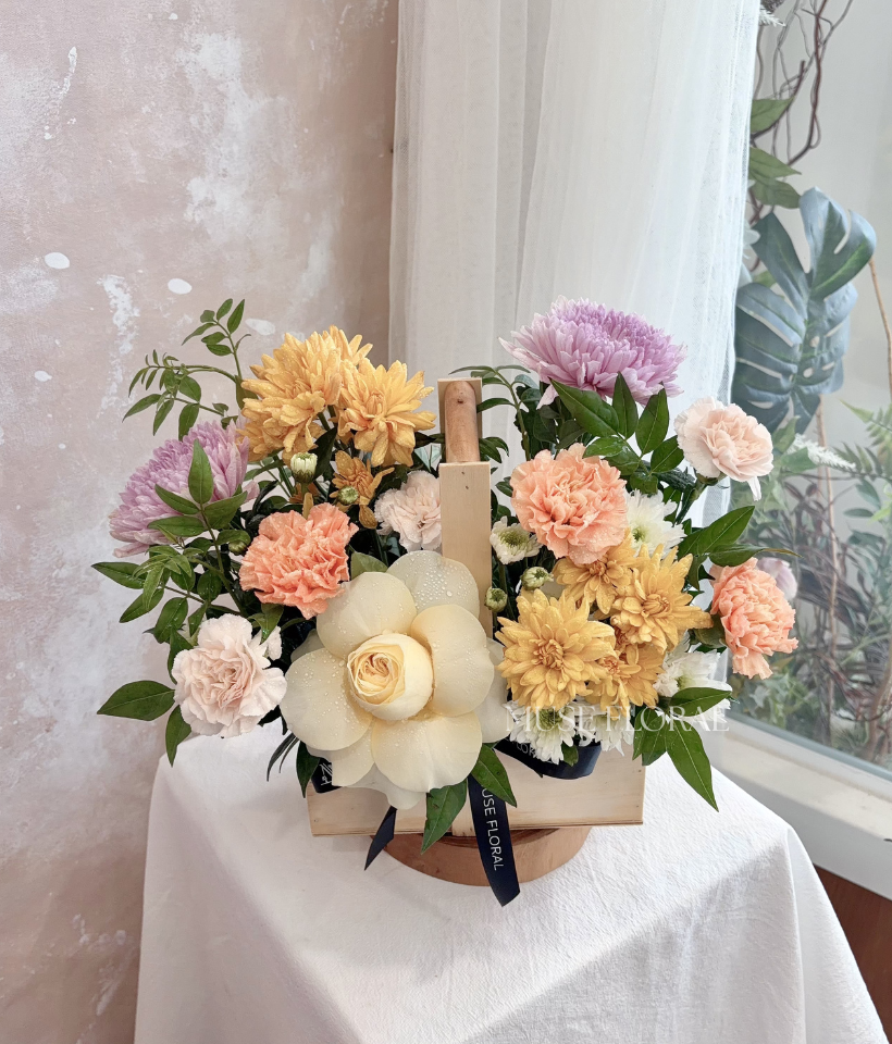 Silent Tribute Flower Basket - Prayer Flowers
