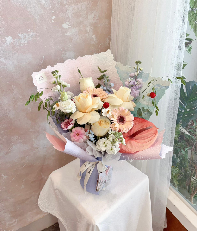 Breeze Melody Mix Flower Bouquet - Rose