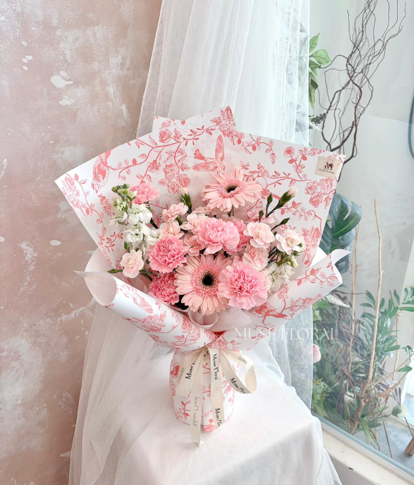 Untamed Fleur Mix Flower Bouquet - Gerbera Daisy