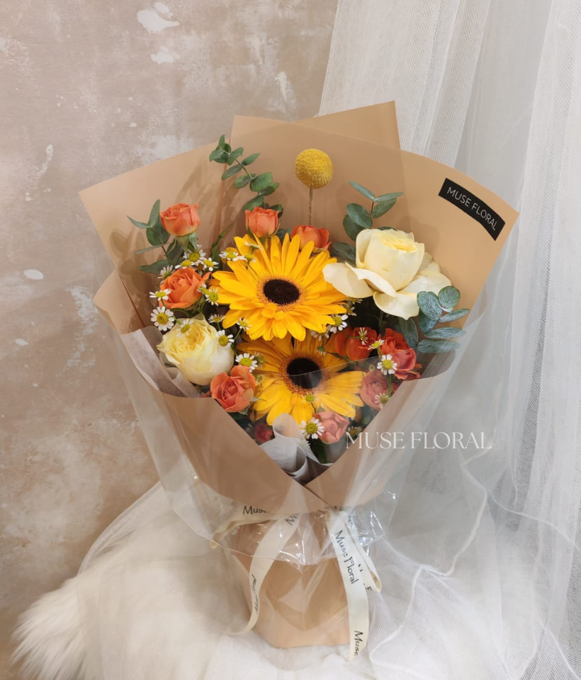VD Meadow Still Mix Flower Bouquet - Valentine's Day