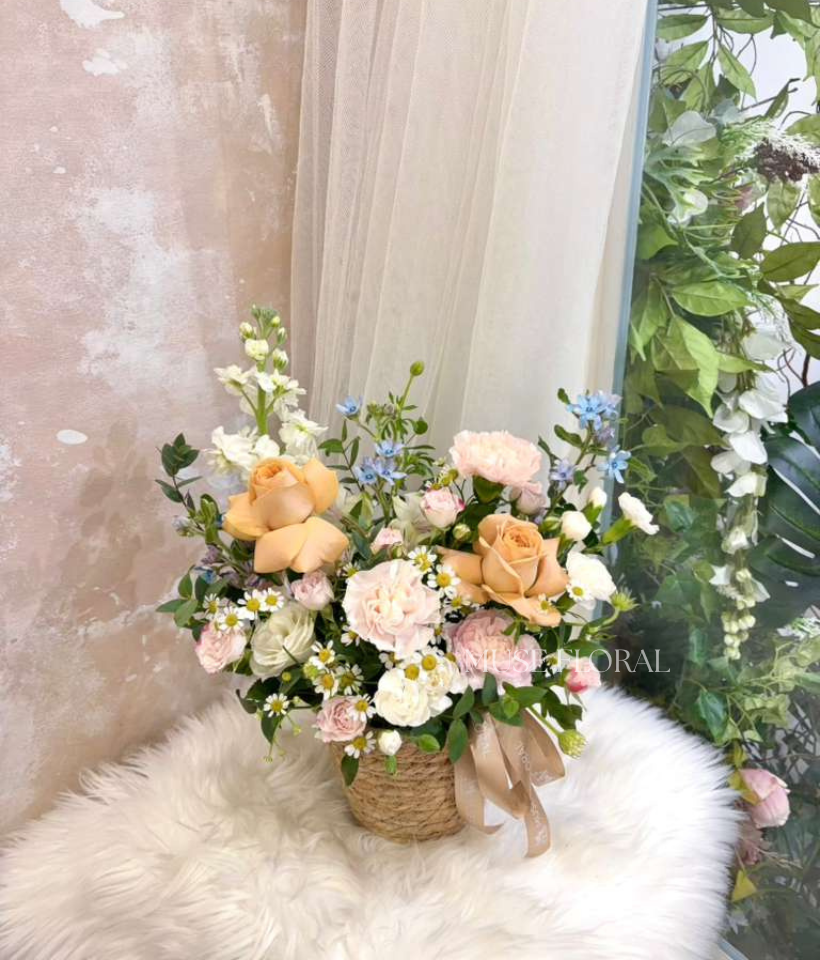 Petal Whim Flower Basket  - Mother's Day