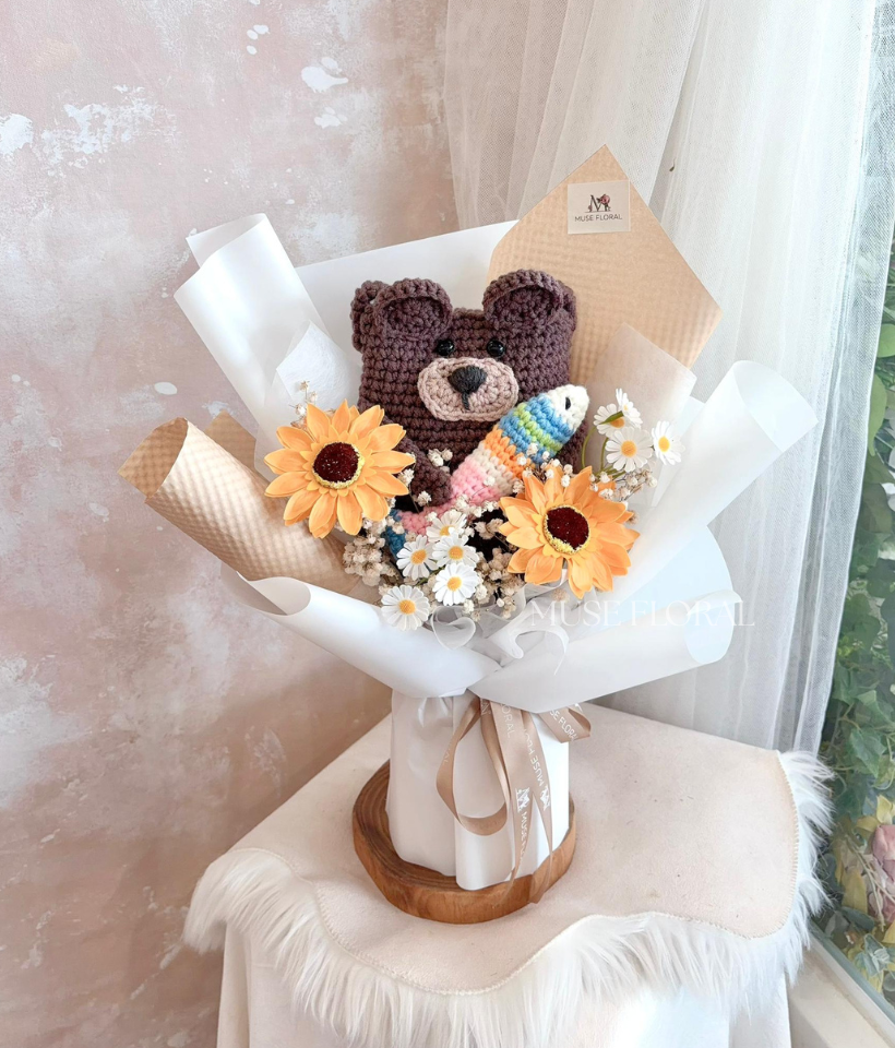 Gentle Little Thing Soap Flower Bouquet - Hand Bouquet (Soap Flowers)