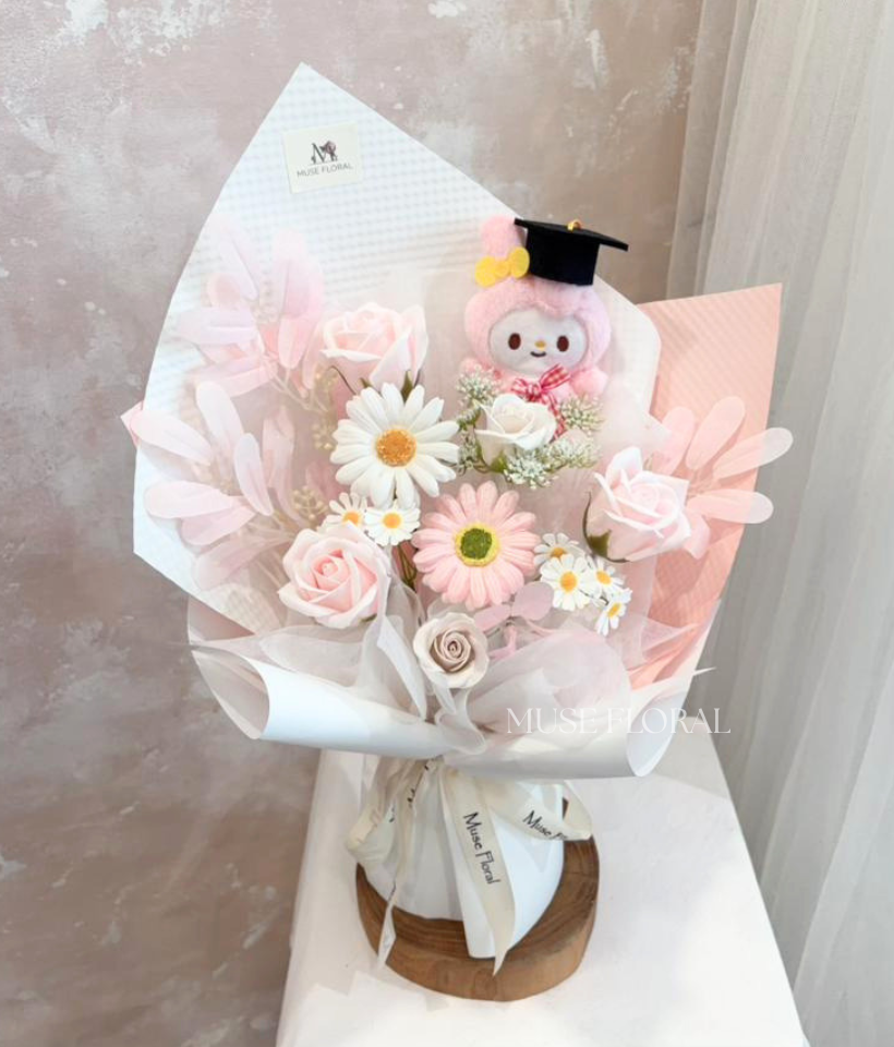 Lovely Chapter Graduation Soap Flowers Bouquet - Graduation Bouquet