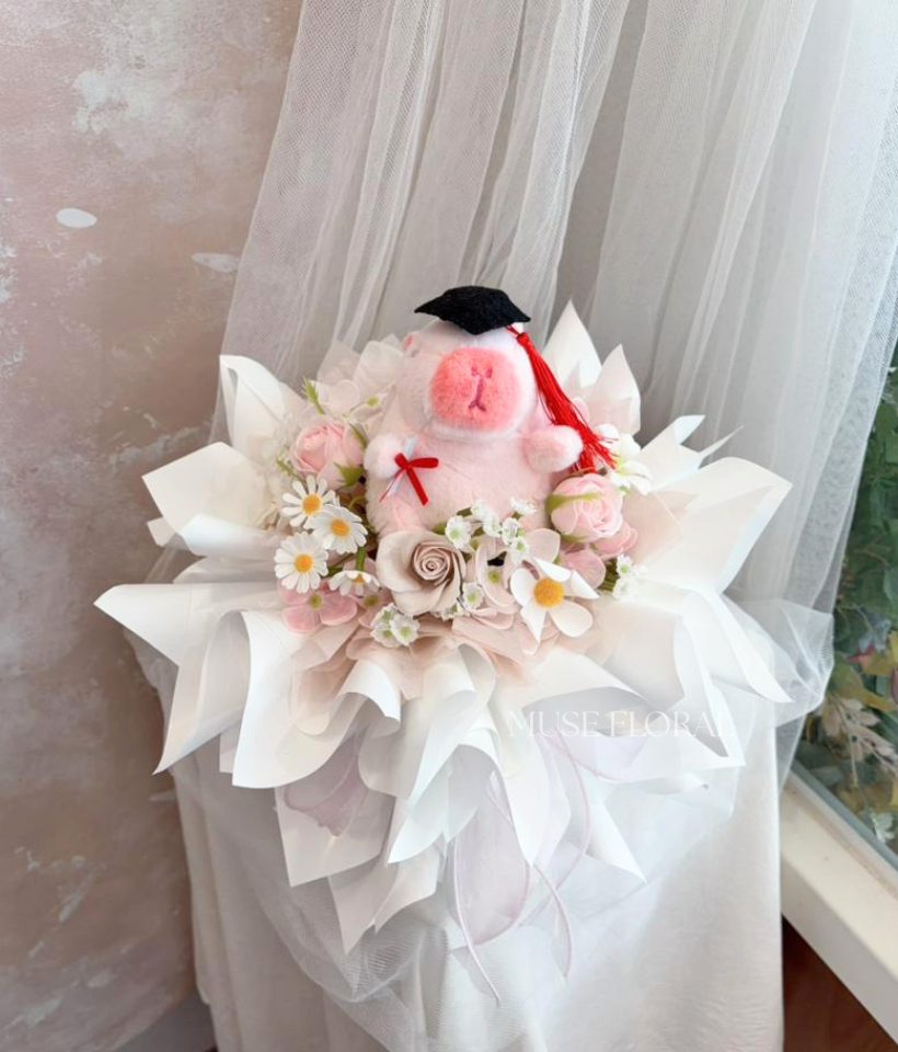Dreamy Corner Graduation Soap Flowers Bouquet - Graduation Bouquet