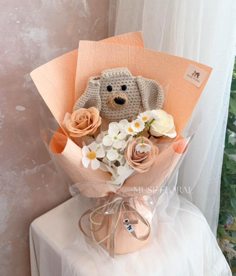 The Soft One Soap Flower Bouquet - Hand Bouquet (Soap Flowers)
