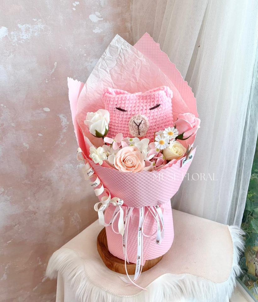 Little Soft Soap Flwoer Bouquet - Hand Bouquet (Soap Flowers)