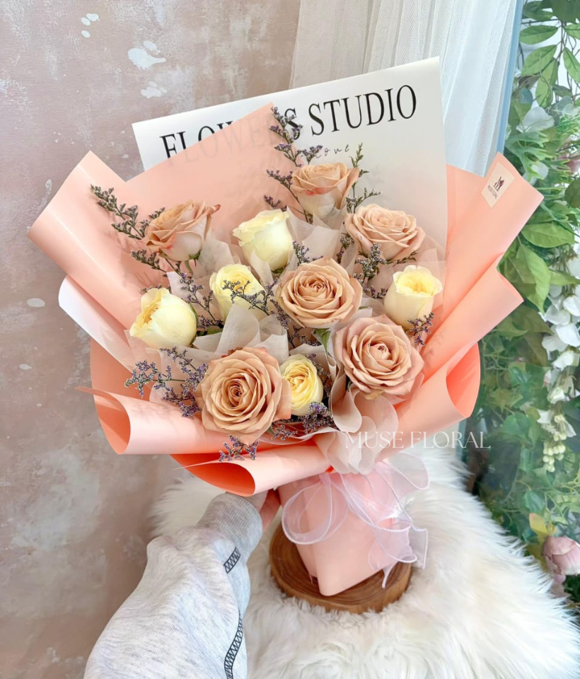 VD Before the Wilt Rose Bouquet - Valentine's Day