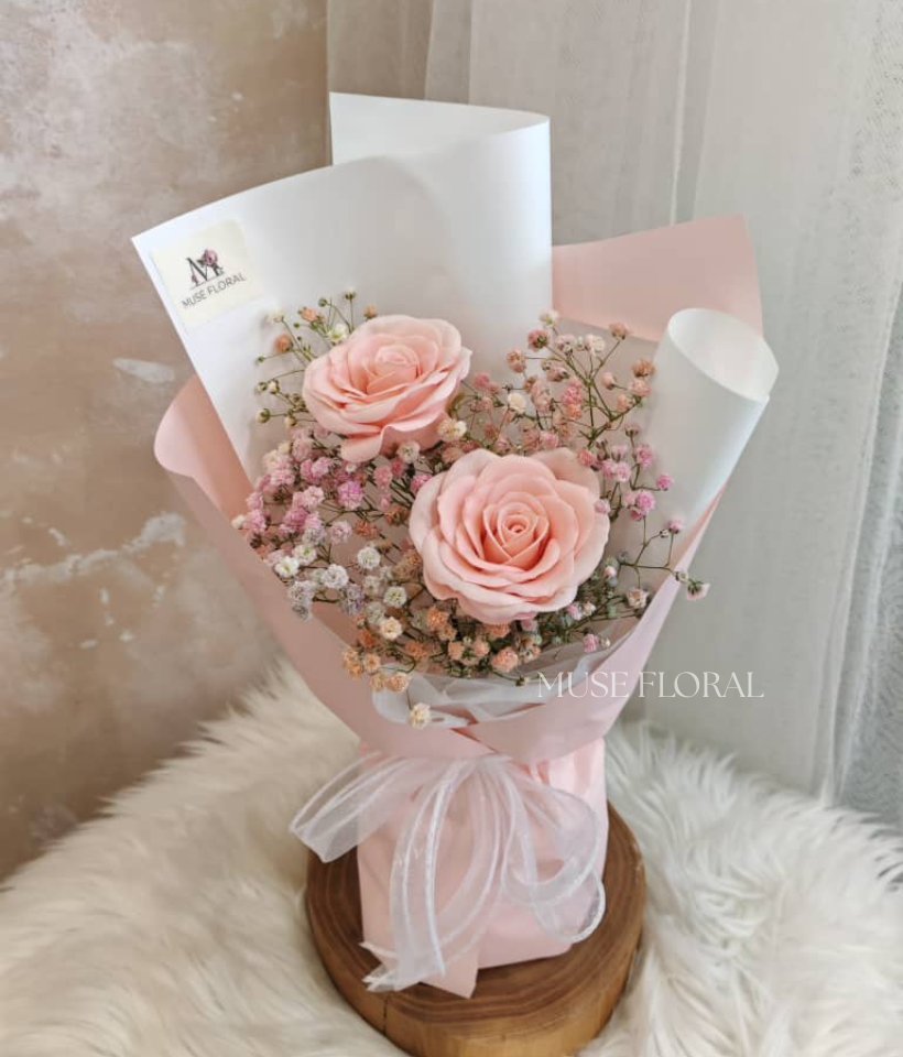 Mirayne Flora Soap Flower Bouquet - Hand Bouquet (Soap Flowers)