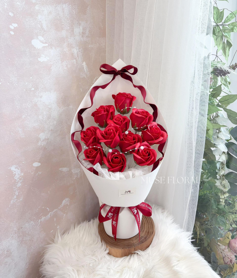 Sylith Bloom Soap Flower Bouquet - Hand Bouquet (Soap Flowers)