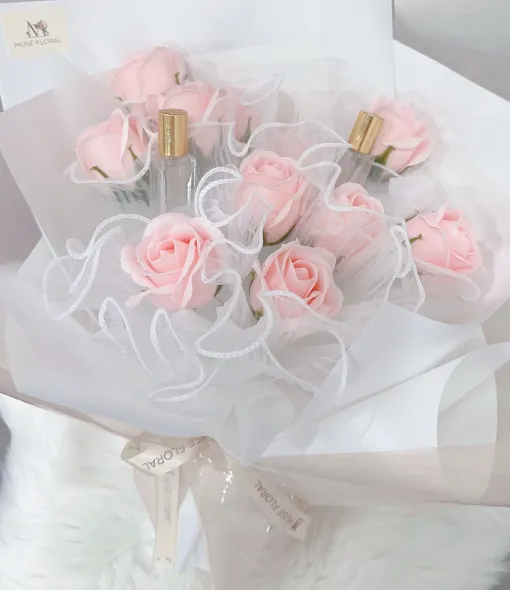 Memory Garden Artificial Soap Flower - Hand Bouquet (Soap Flowers)