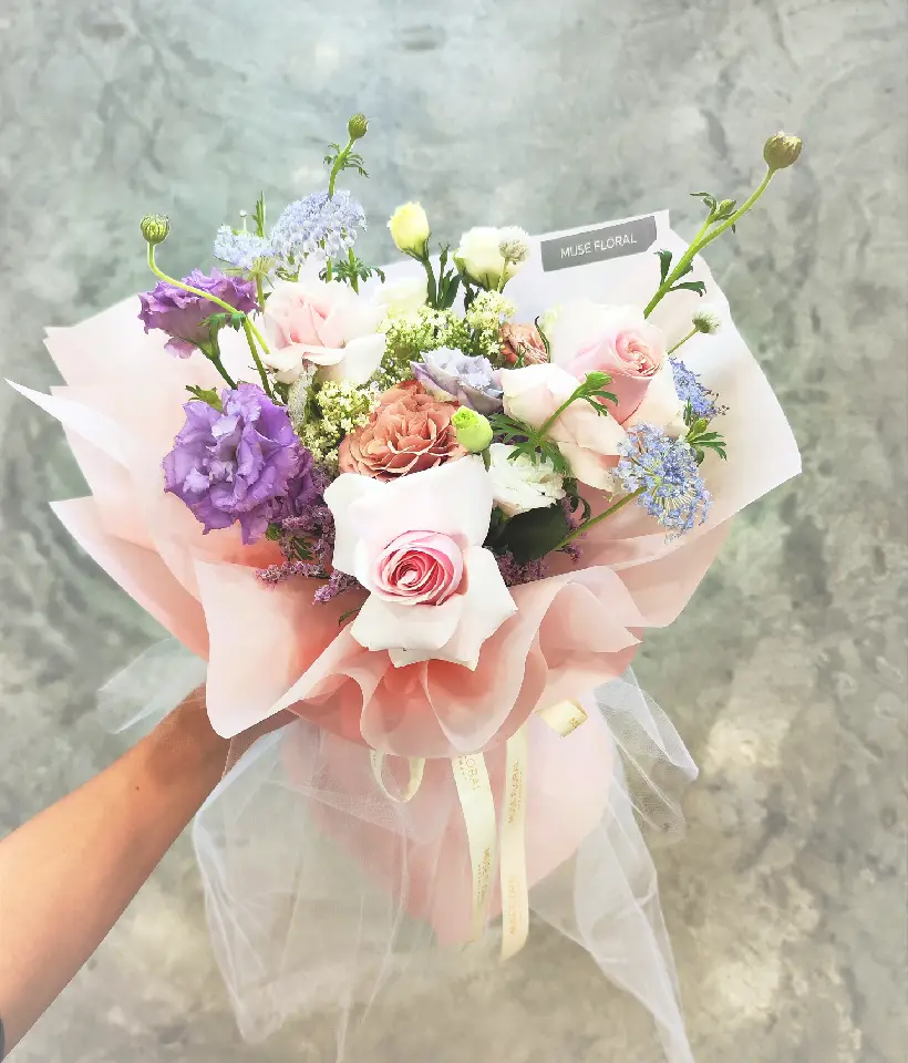 Whimsical Bloom Mix Flower Bouquet - Rose