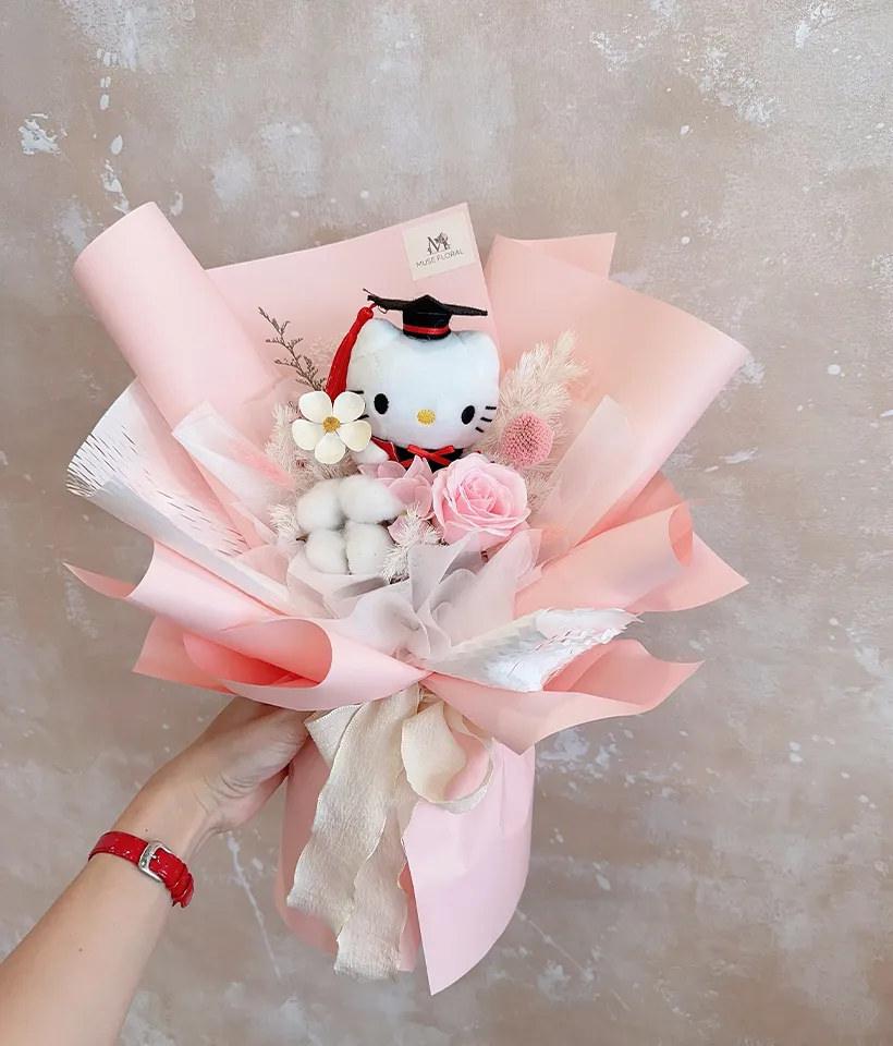 Floral Milestone Graduation Soap Flowers Bouquet  - Graduation Bouquet