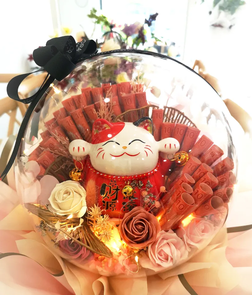 Grandeur Blossom Money Flower Bouquet - Money Flowers