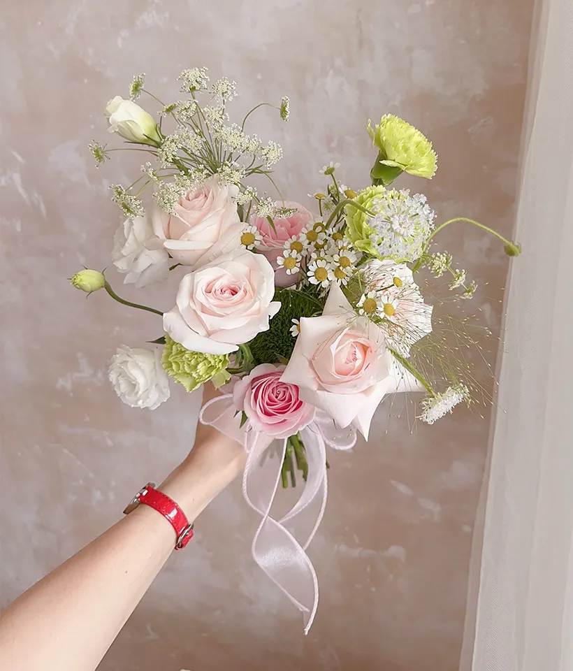 Moonlit Garden Bridal Bouquet (Fresh) - Bridal Bouquet